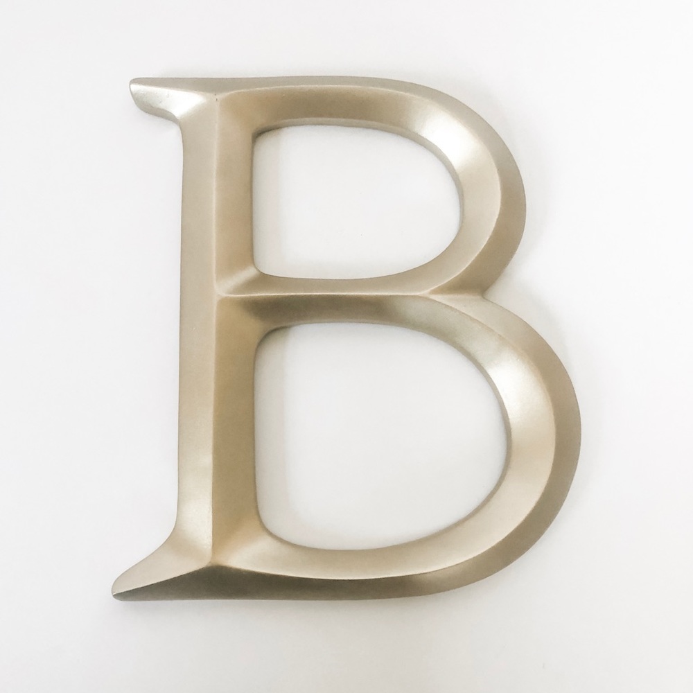 Gold Letter B Wall Decor